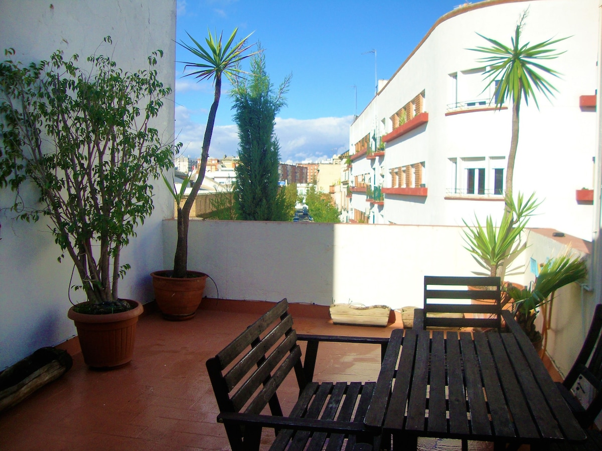 Ri Ocre - Chambre avec terrasse près de la Plaza de España