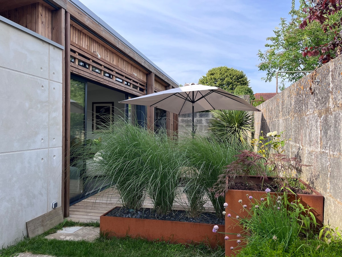 Maison contemporaine, piscine